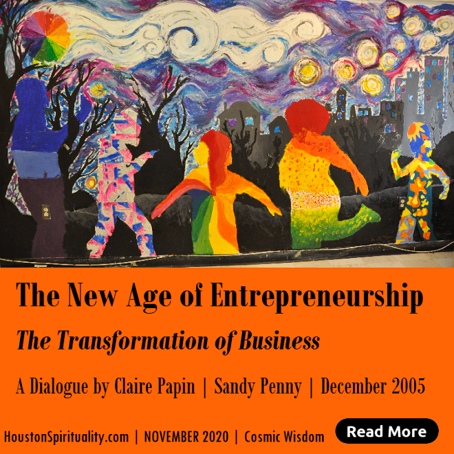 The New Age of Entrepreneurship, The Tranformation of Business, a dialogue between Claire Papin and Sandy Penny