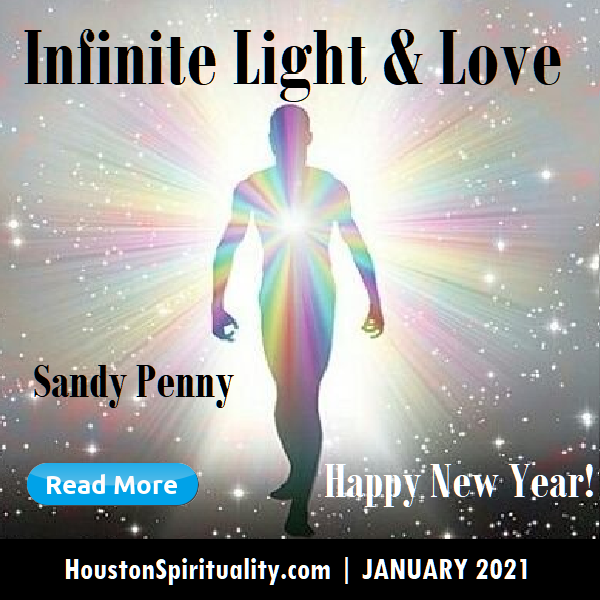 You Are Infinite Light and Love by Sandy Penny, 2021 January
