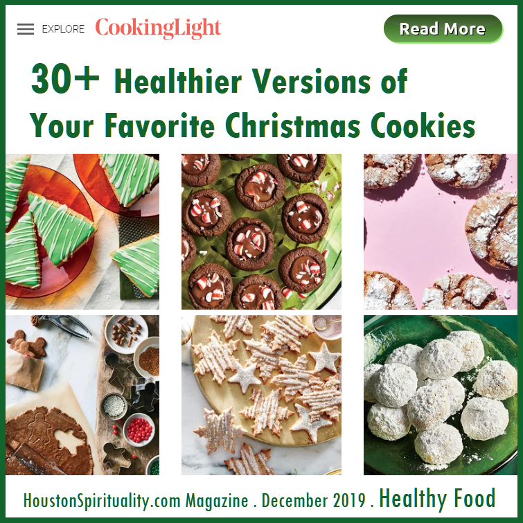 30+ Healtheier Versions of Your Favorite Christmas Cookies. HSM Dec.
