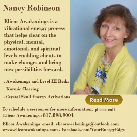 Nancy Robinson . Elicor Awakenings. healing modalities