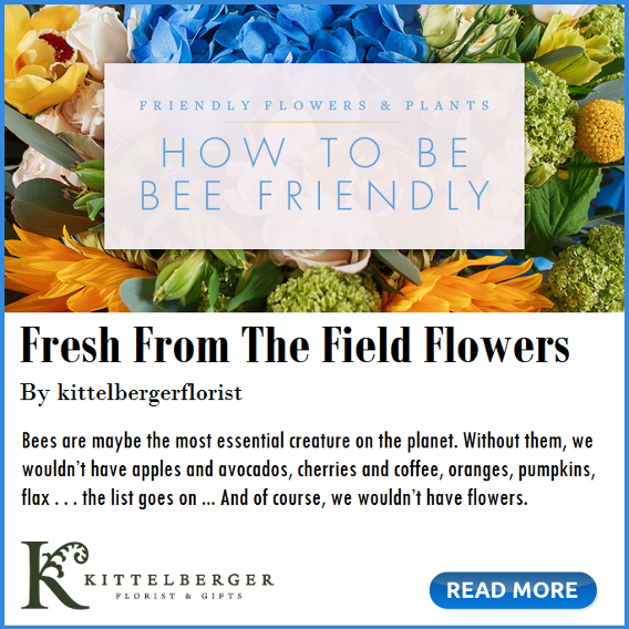 How to BEE Friendly fresh from the field flowers