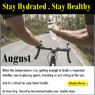 Stay Hydrated. Stay Healthy. Healthy Body
