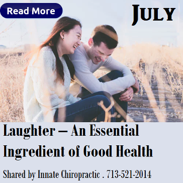 Laughter, An Essential Ingredient of Good Health. Innate Chiropractic. Healthy Body