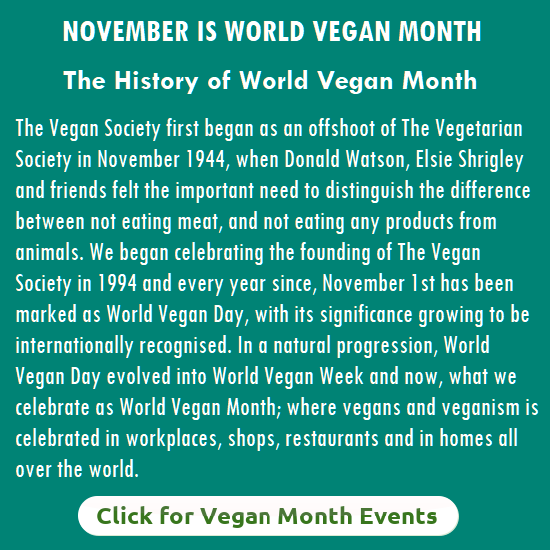November is World Vegan Month