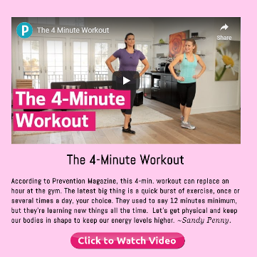 The 4-Minute Workout, click to read and listen