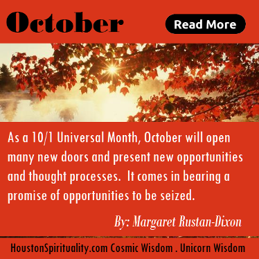 October is a 10/1 Universal Month by Margaret Rustan-Dixon