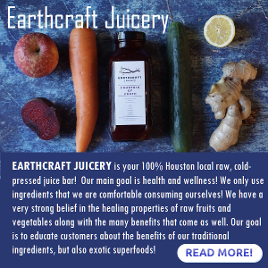 Earthcraft Juicery, healthy food and fresh juice, houston tx