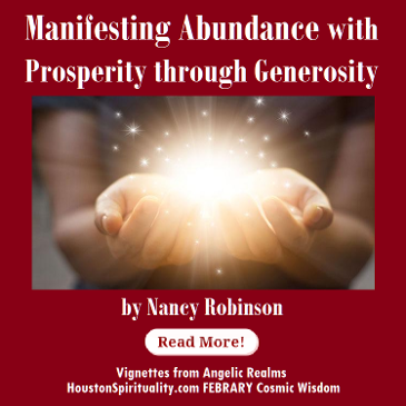 Manifesting Abundance with Prosperity through Generosity by Nancy Robinson