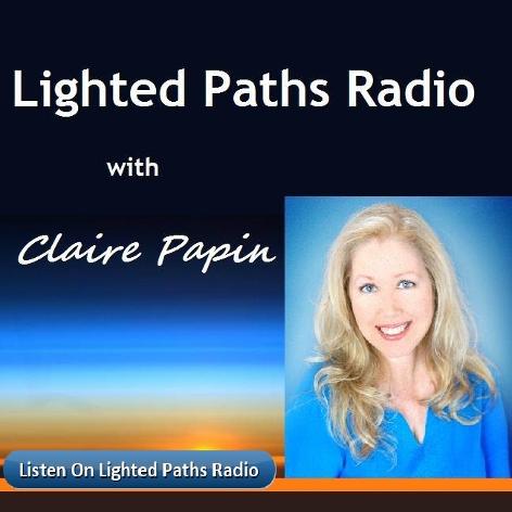 Lighted Paths Radio with Claire Papin link to radio from Houston Spirituality Magazine.