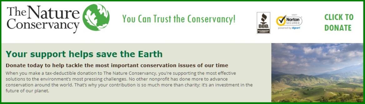 Support the Nature Conservancy